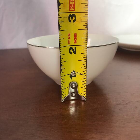 3/$20 VTG MS Platinum Wheat Bone China Japan White Tea Cup & Saucer Set For One - Picture 11 of 11